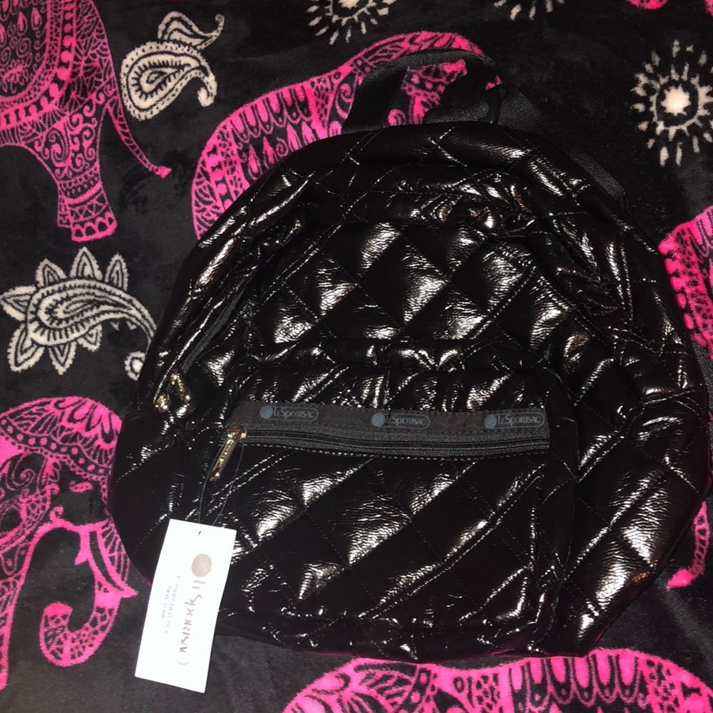 Cruising Backpack Black Crinkle Quilted